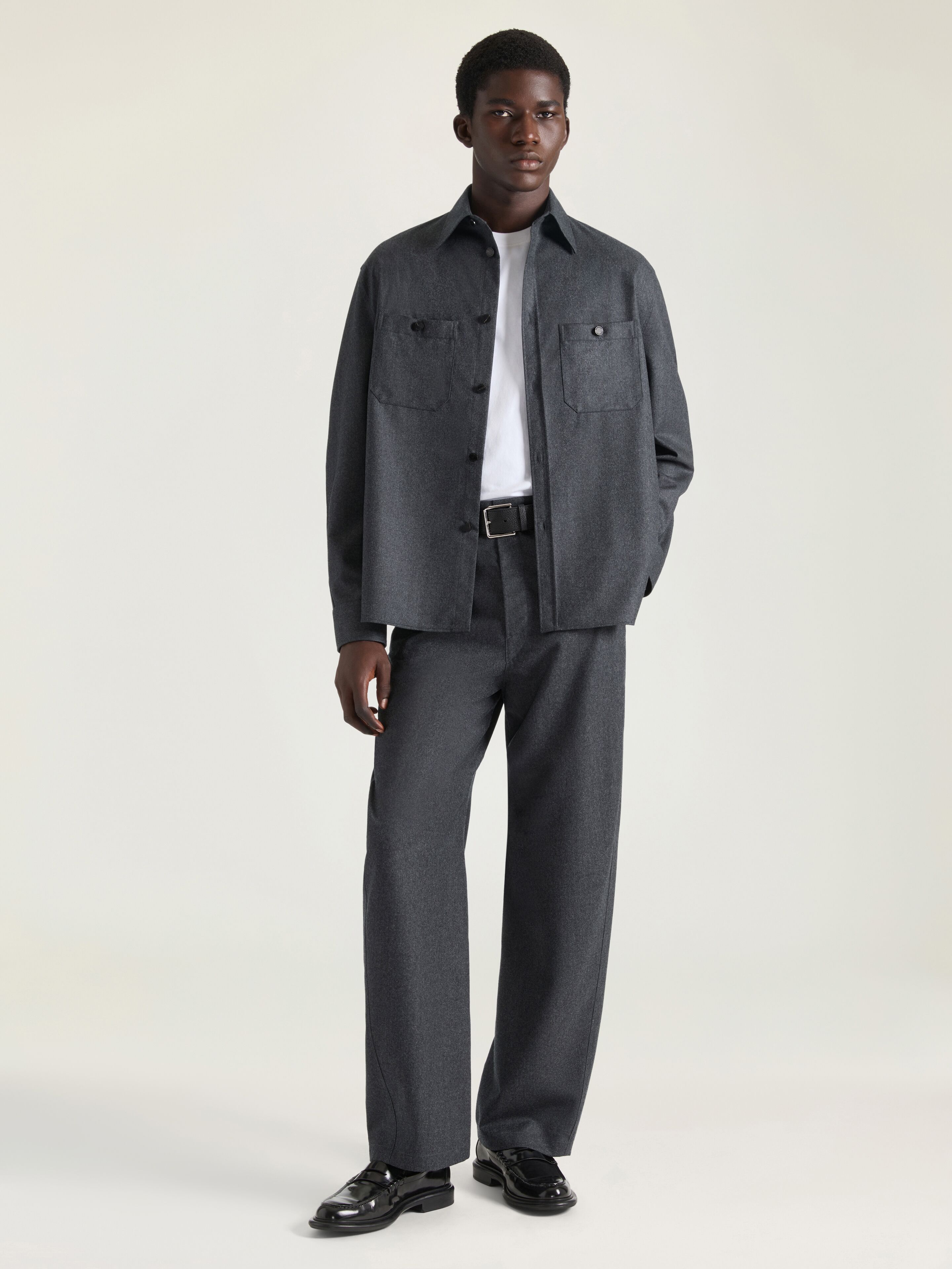 Couture Seam overshirt in flannel